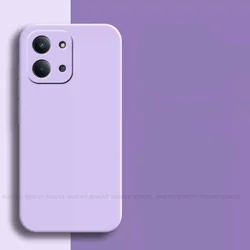 Enhanced Shockproof Armor Phone Case - Original Liquid Silicone Square Design - Durable Back Cover for 173.16mmx81.07mm (Grass Purple)