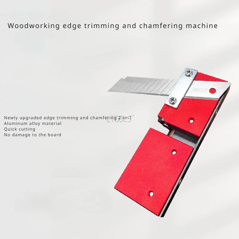 New Woodworking Edge Trimming Chamfering Machine Manual Planer Arc Angle Edge Sealing Strip Wood Deburring Edge Sealing Tool DIY