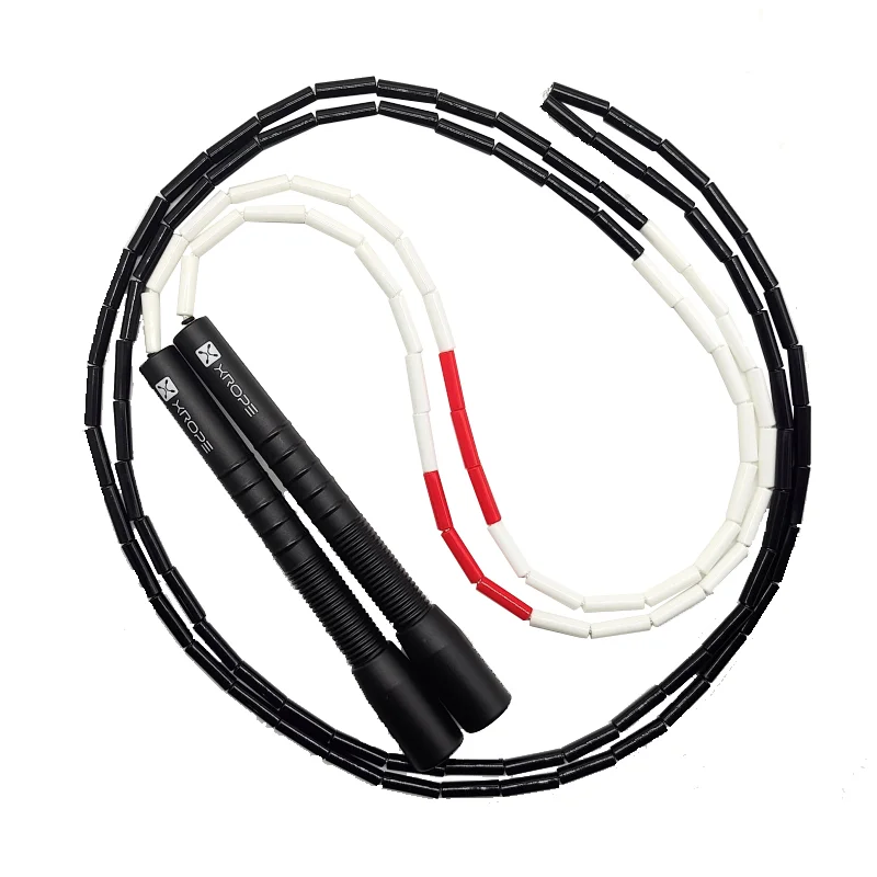 NEVERTOOLATE XROPE 7mm low air resistance hard beads jump skipping rope beaded skip Professional competition 2.9m long handle 3