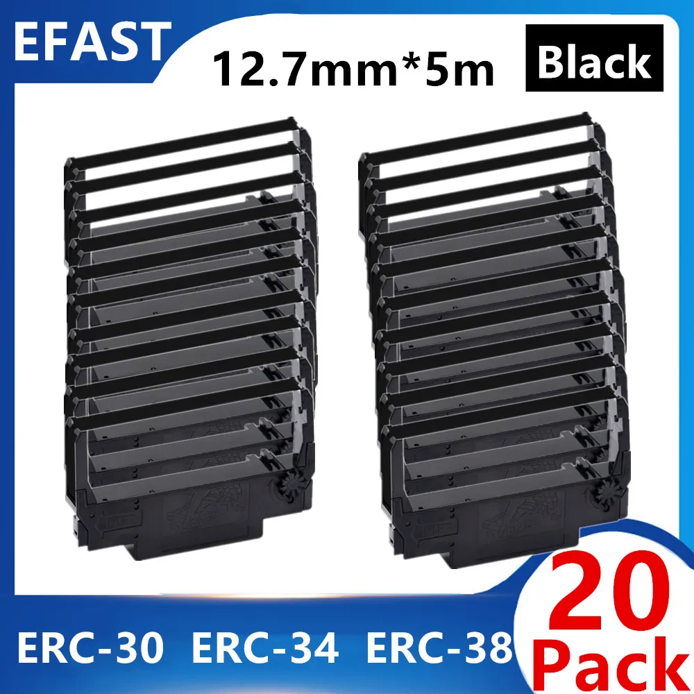 

20Packs Compatible Printer Ribbons Cartridges For EPSON ERC30 ERC34 ERC38 TM200 TM300 TM-300 M119 For SAMSUNG SRP270 For PANASON