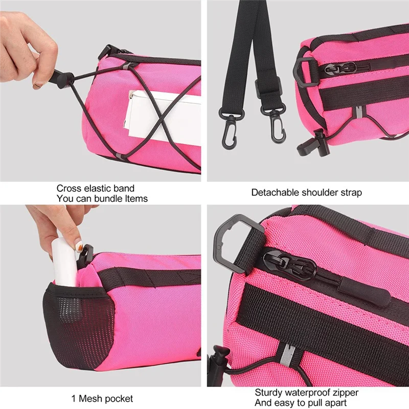ABHT-Borsa da manubrio per bicicletta adatta per mountain bike da strada Borsa anteriore multiuso portatile - immagine 2
