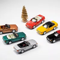 DCT 1/64 Mercedes-Benz SL500 Convertible Sports Car Alloy Toys Motor Vehicle Diecast Metal Model Kids Xmas Gift Toys for Boys 1