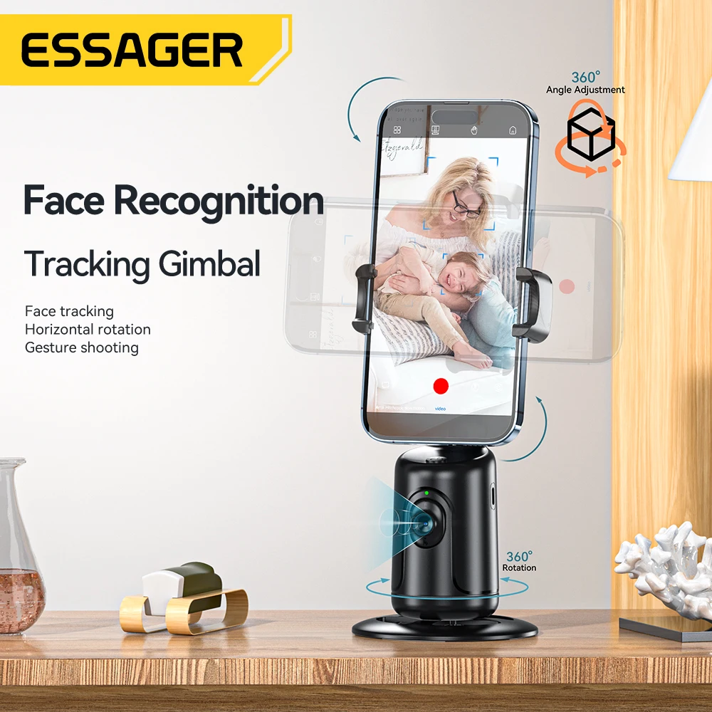 Auto Face Tracking Phone Stand Light | Smart Auto Tracking Phone Holder ...