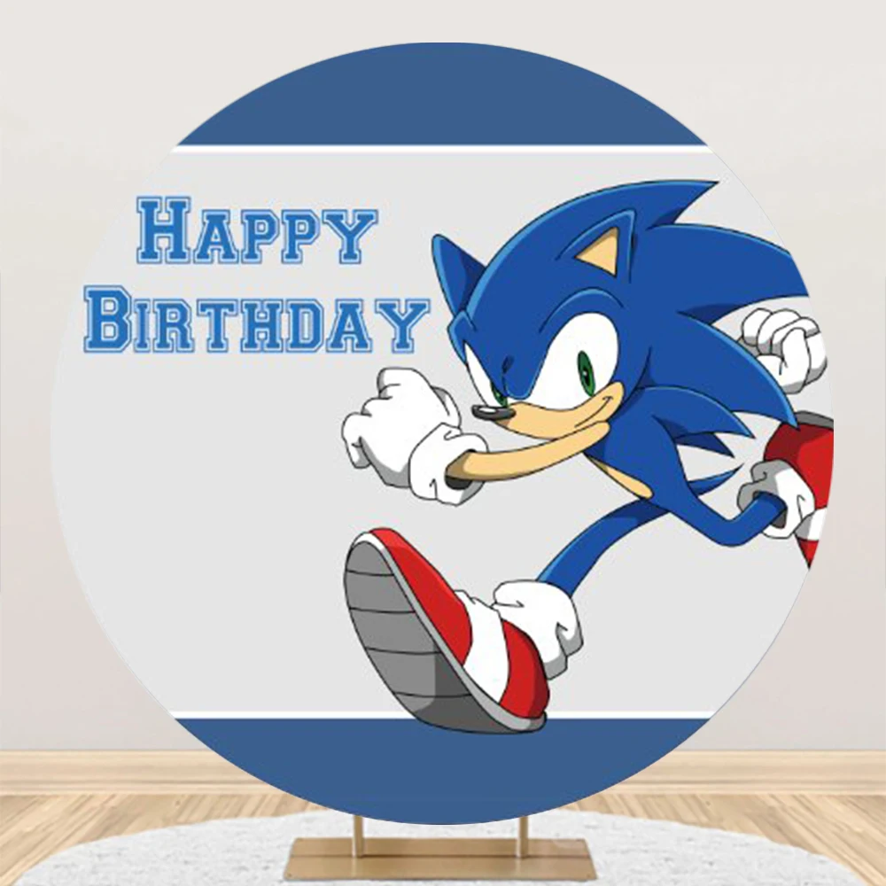 thumbnail image 1 of Decoración para fiesta de cumpleaños de niños Sonic the Hedgehog Personalización Nombre del bebé Años en tu idioma Decoración para fiesta de baby shower de Sonic, 1 of 5