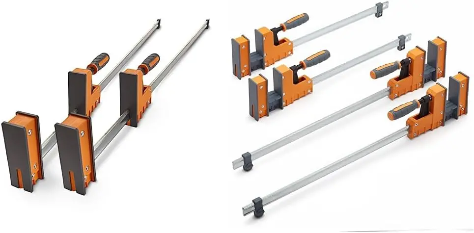 

Bora 50" Parallel Clamp Set, 2 Pack of Woodworking Clamps with Rock-Solid, Even Pressure, 571150T