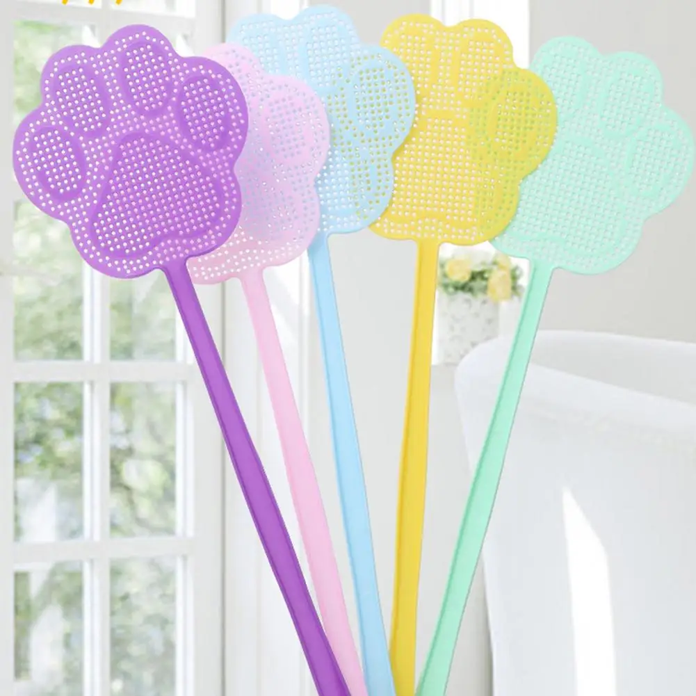 2Pcs Mosquito Swatter Cute Lightweight Multipurpose Hollow Design Creative Matamoscas Fly Swatter for Summer
