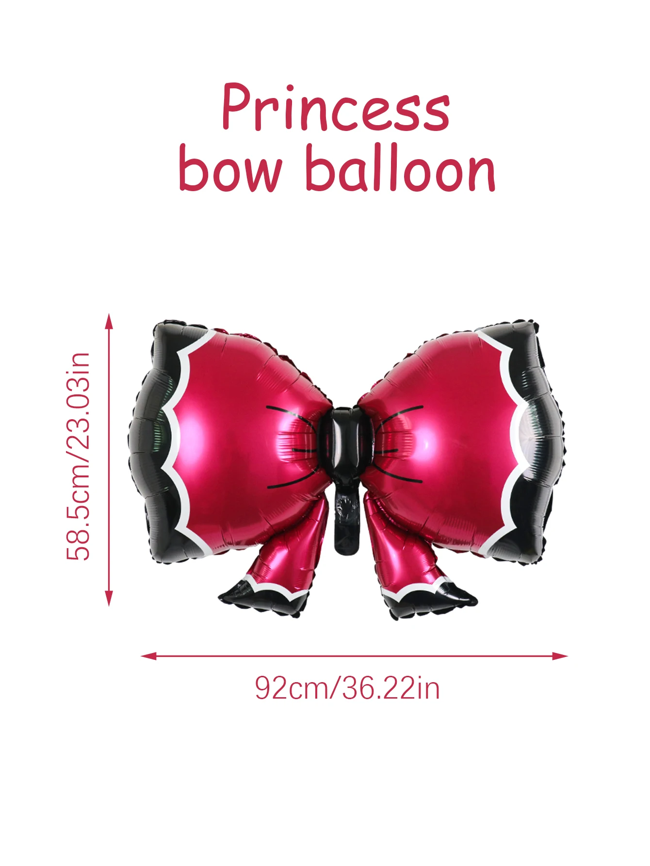 4 Stück Riesige Rosa Schleifen-Ballons – Aluminiumfolie, 98x75 Cm, Für Geburtstag, Babyparty & Hochzeit