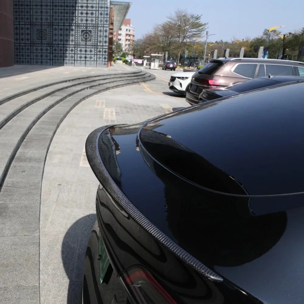 Carbon Fiber Tesla Mode Y Model 3 Car Tuning Modification Trunk Wing Spoiler 100%