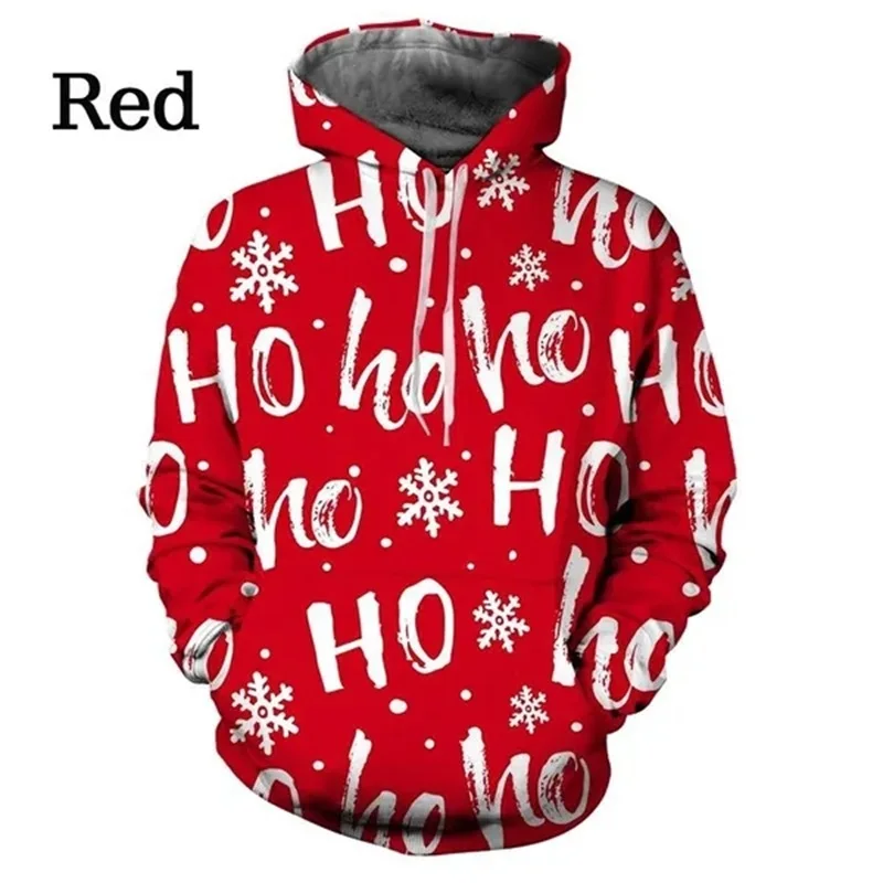 thumbnail image 1 of Sudadera con capucha con estampado 3D de Papá Noel para hombre, informal, de manga larga, nueva, sudaderas con capucha y sudaderas, jerséis de gran tamaño para hombre, 1 of 5