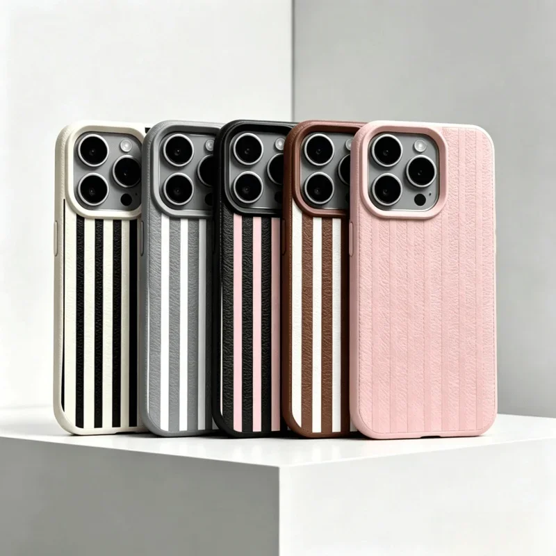 Soft Colorful Stripe Cover Phone Case