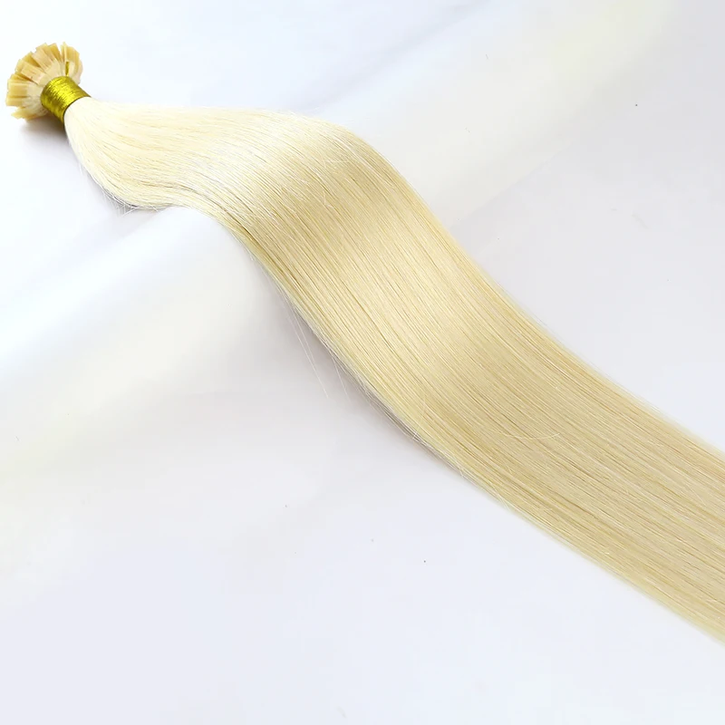 레미 플랫 팁 헤어 익스텐션 스트레이트 내추럴 리얼 퓨전 인간 헤어 익스텐션 블론드 프리 보세 캡슐 케라틴 버진 헤어