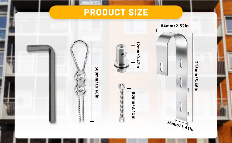 Aluminium Solar Panel Bracket Hook For Balcony View