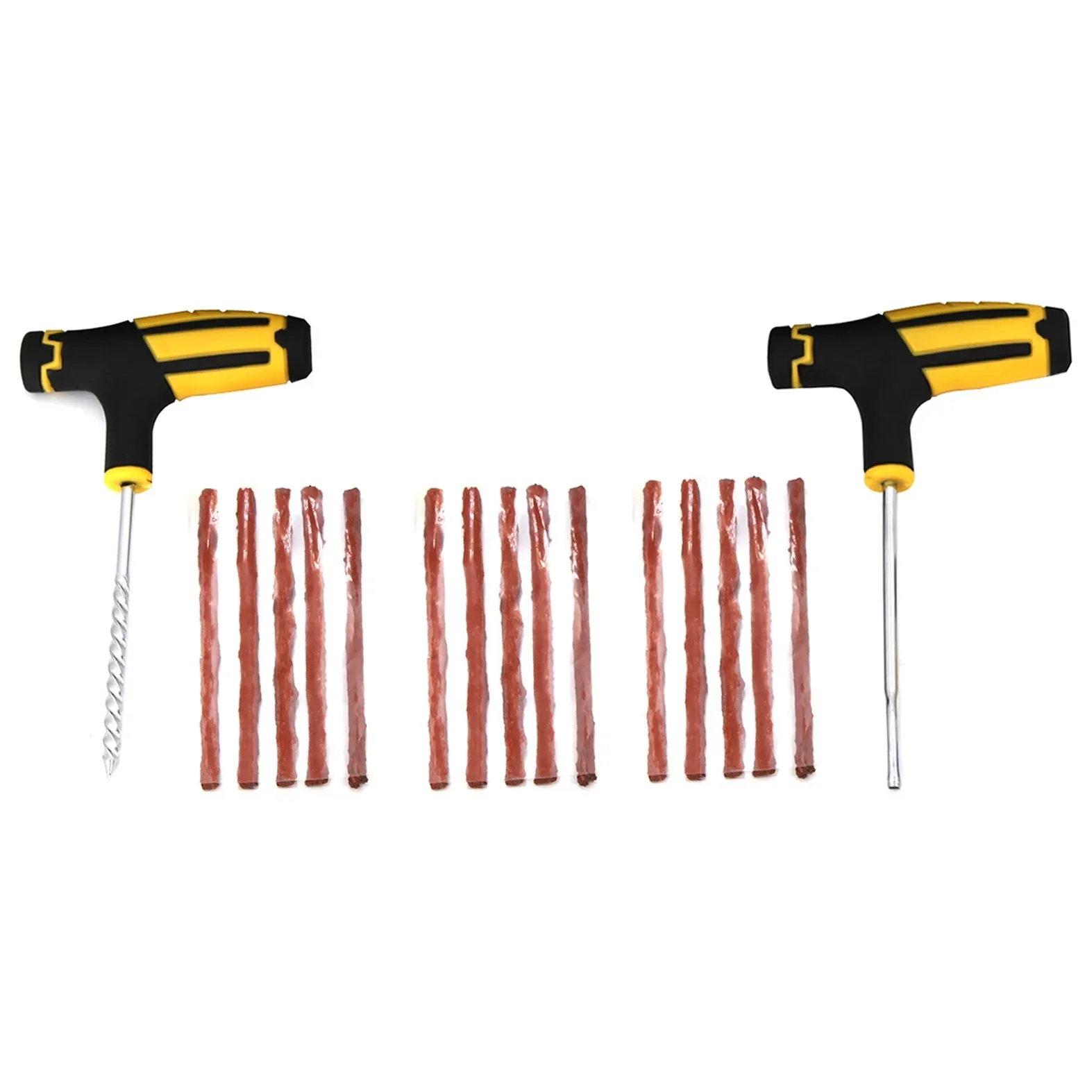 Motorrad-Vakuum-Reifenreparatur-Set mit Nagel, Auto-Reifenreparatur-Werkzeugset mit EVA-Aufbewahrungskoffer, Gummi-Reifenreparatur-Set für Schlauchlose Reifen – Detail 2