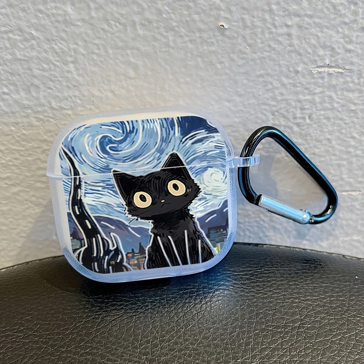 Cute Black Cat AirPods Case Protective Cover