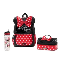 Genuine Australia Minnie Mouse Backpack Student School Bag Stationery Box Lunch Bag Automatic Pencil Case 1