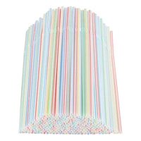 50-1000Pcs Multicolor Kunststof Straws for Wedding Party Supplies Beverage Kitchen Cocktail Birthday Bar Drinking Straws 1