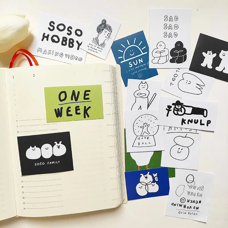 17Pcs Simple Sealing Stickers/Scrapbooking Stickers /Decorative Sticker /Diy Craft Photo Albums Notebook