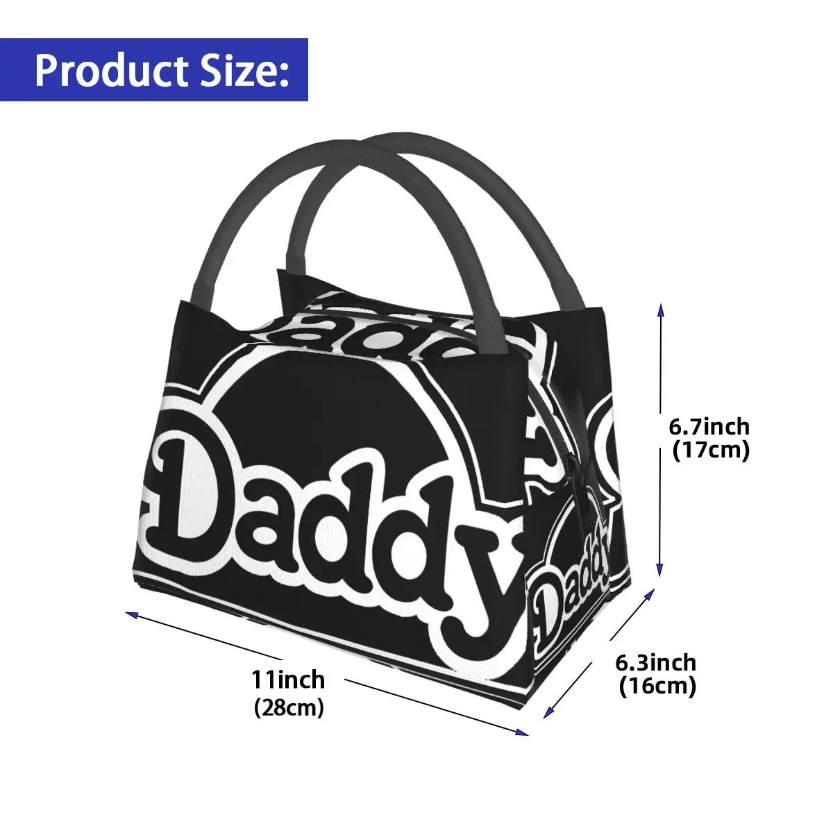 Daddy Logo Portable insulation bag for Cooler Thermal Food Office Pinic Container