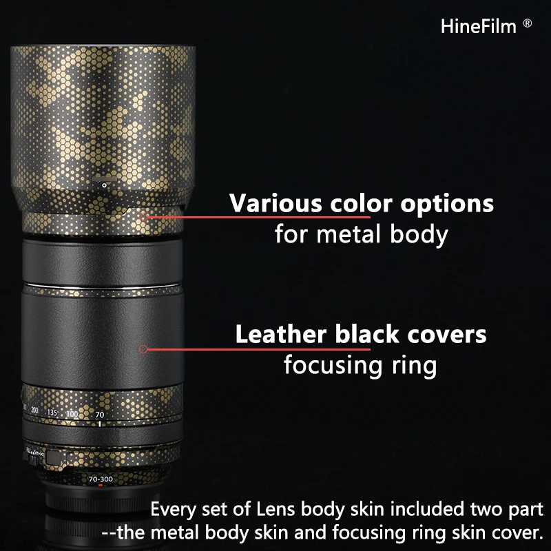 Fuji 70300 Premium Decalque Pele para Fujifilm Fujinon Xf70300 F45.6 r lm Ois wr Protetor de Lente Anti-risco Capa Filme Adesivo - Image 4