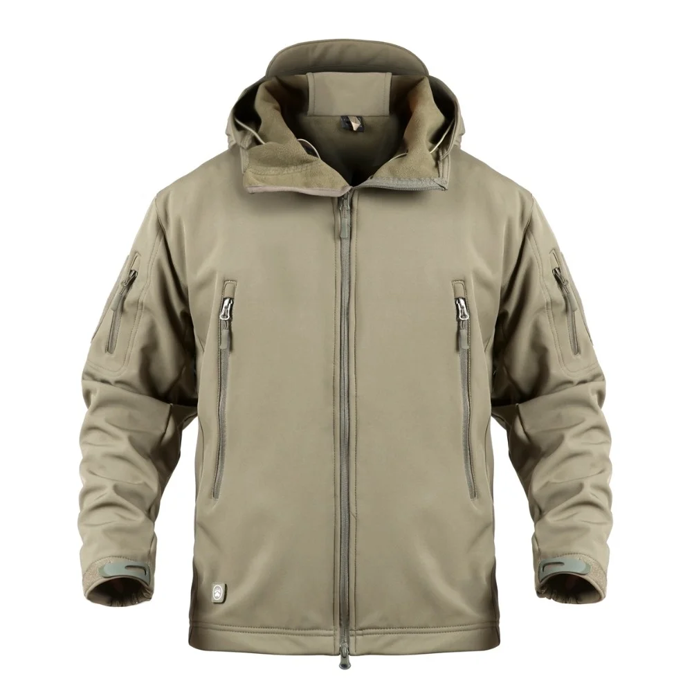 Men's Tactical Jacket Soft Shell Winter Military Outdoor Coat_voghion.com