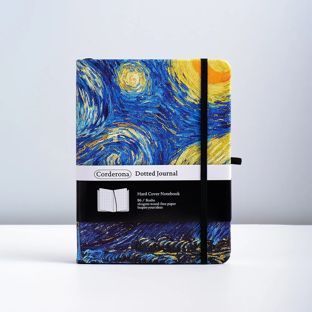 

Звездная ночь венсента Звездная ночь B6 Van Gogh Bullet в точку Bujo Звездная ночь г/кв в твердом переплете/подкладка/Обычная фотография