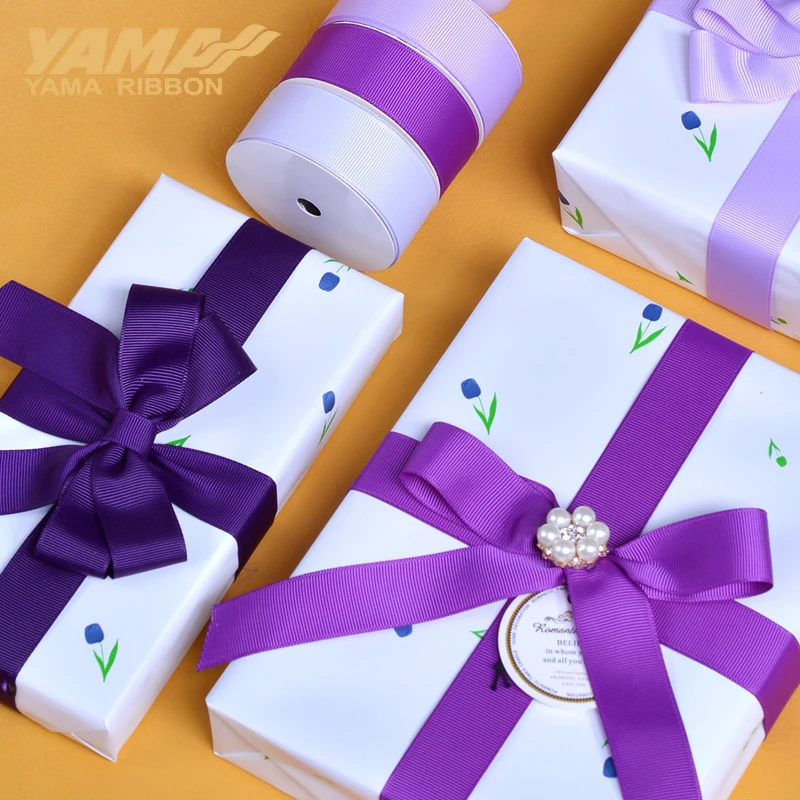 Wholesale Blue Purple Grosgrain Ribbon – 100 Yards for DIY Crafts and Decorations