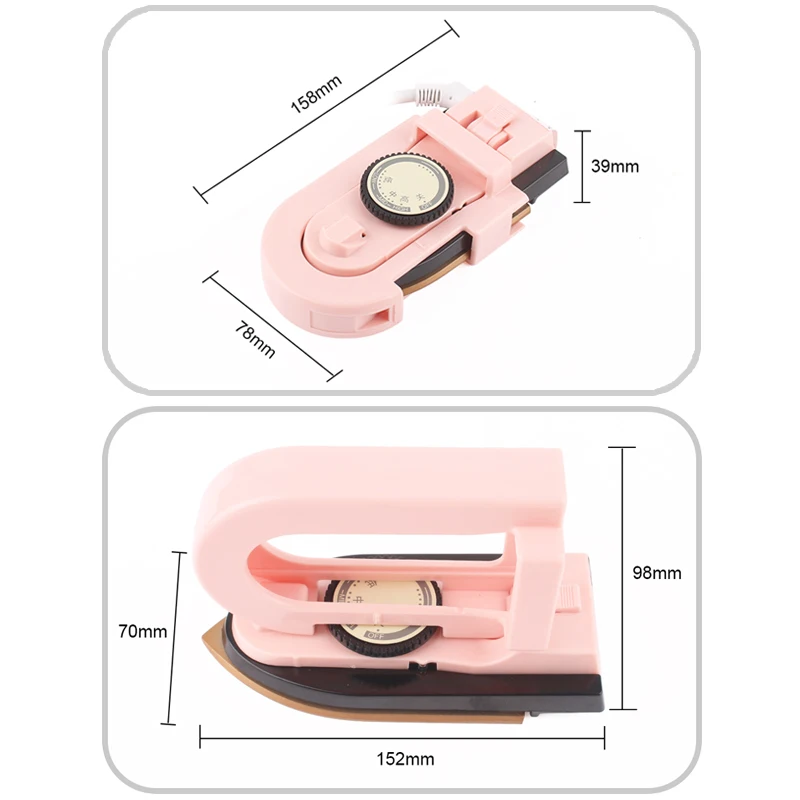 Portable Mini Foldable Heat Press Ironing Machine 3 Gears Temperature Adjustable Household Travel Folding Electric Iron 100-240V 6