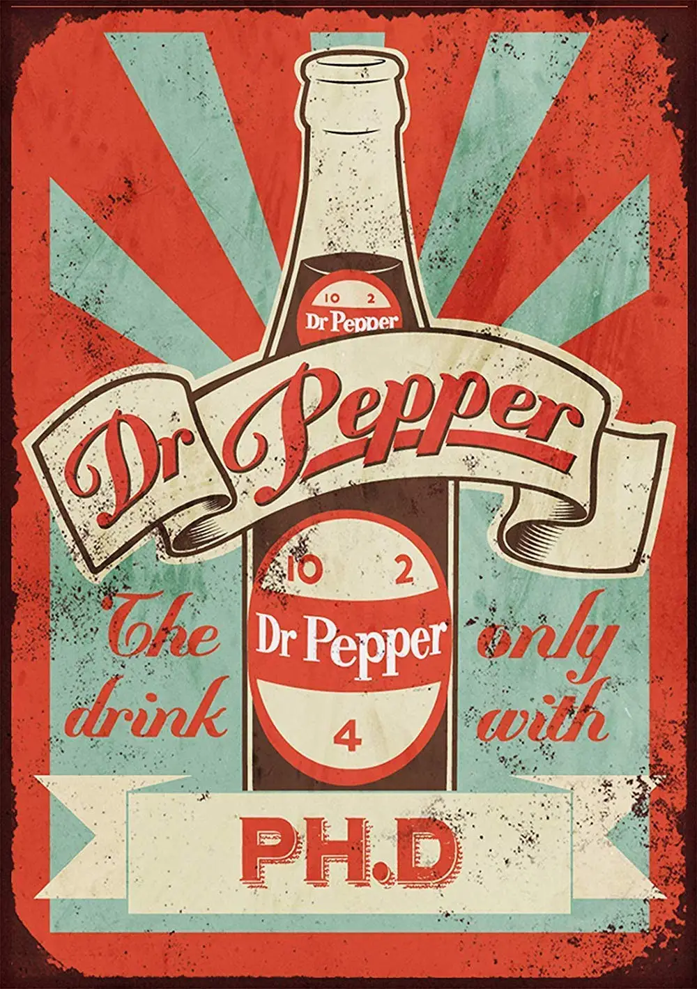 

Keviewly Dr Pepper Metal Wall Art Tin Signs Warning Animal Restaurant Bar Band Newly Married Birthday Party Christmas