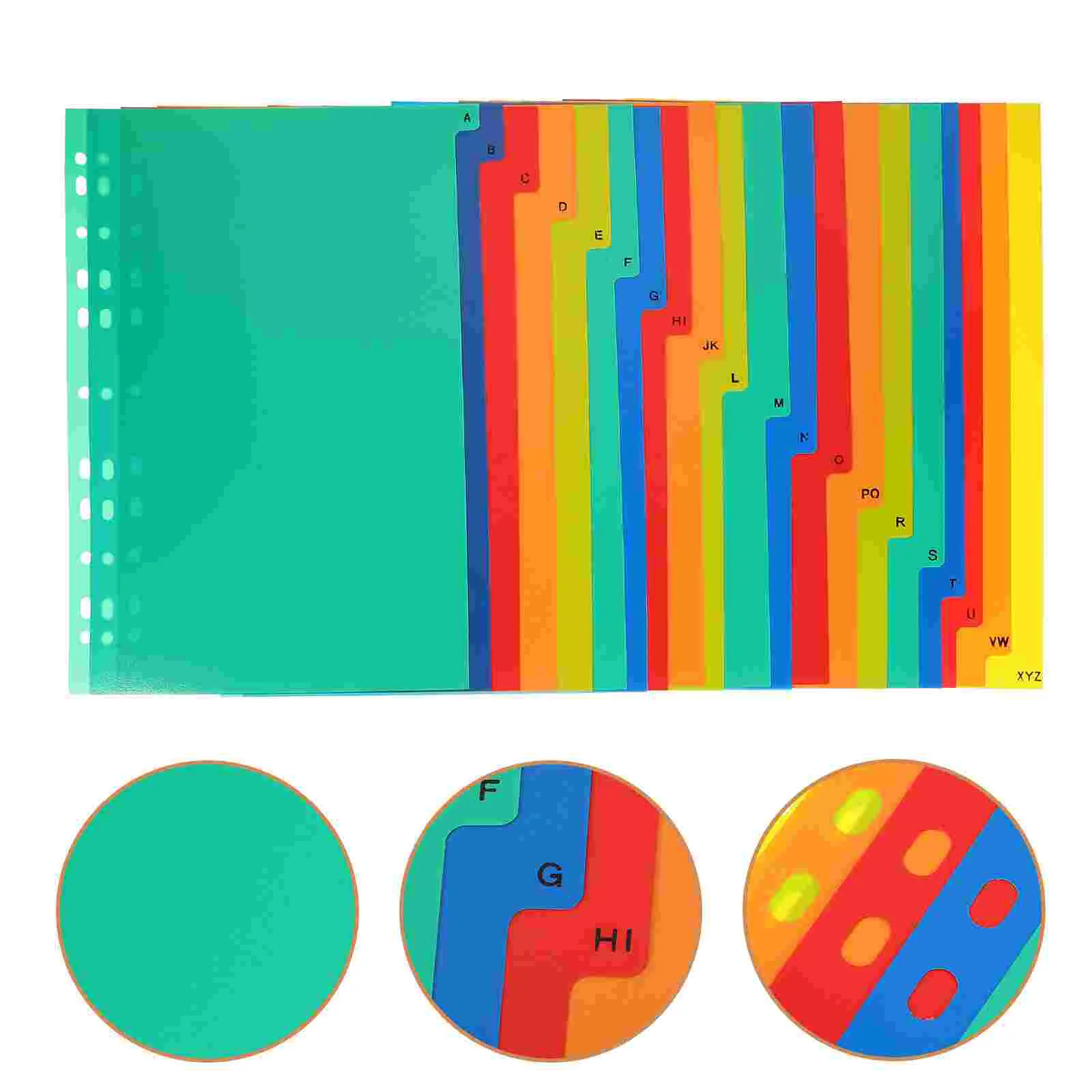 

21 Pcs A4 Separated Loose Leaf Dividers For Binder Labels Notepad Markers Clips Tabs Notebook File