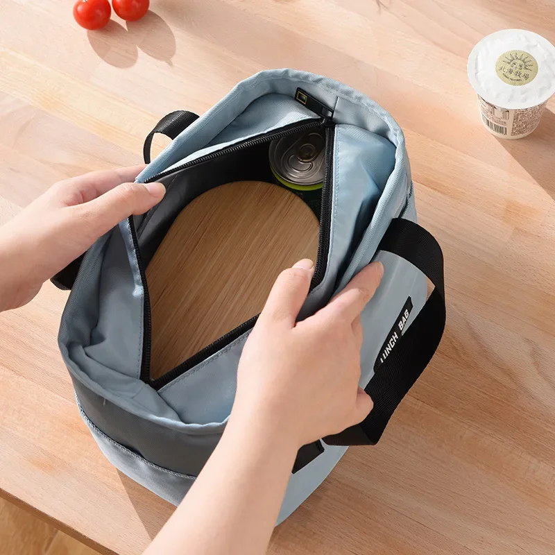 Insulated Bento Lunch Bags Thermal Bag Large Capacity Food Zipper Storage Bags Container for Women Cooler Travel Picnic Handbags