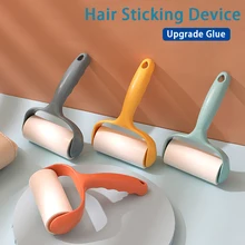 Nova lágrima rolo de papel pegajoso rolo poeira limpador remover pet cabelo roupas tapete tousle removedor portátil escova limpeza ferramenta