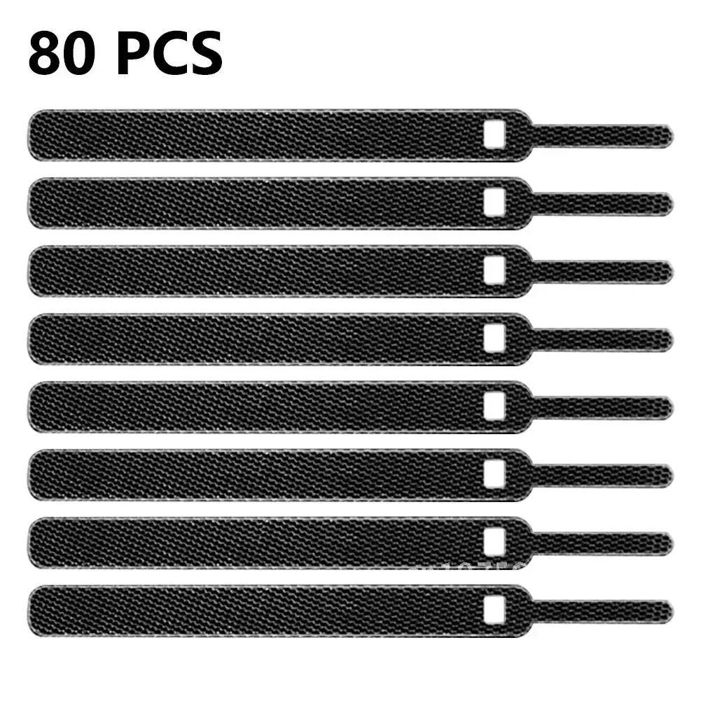 USB 케이블 와인더 정리함 홈 하네스 마감 고정 케이블, 컴퓨터 전원 와이어 타이 케이블 관리 이어폰, 10 개, 20 개, 40 개, 80 개