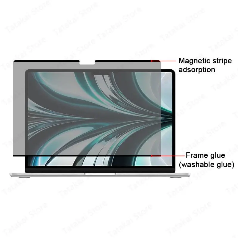 Pro 162023 A2141 Removível Filtro de Privacidade Magnético para Macbook Pro 16 Polegadas Protetor de Tela Anti-spy Film Proteção de Privacidade - Imagem 3