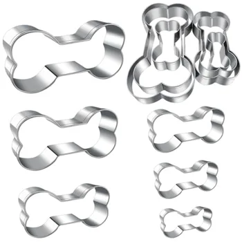 Dog treats cutters set 6 pieces dog cookie cutter sets with different sizes mini small medium big cut out for homemade treats a 1