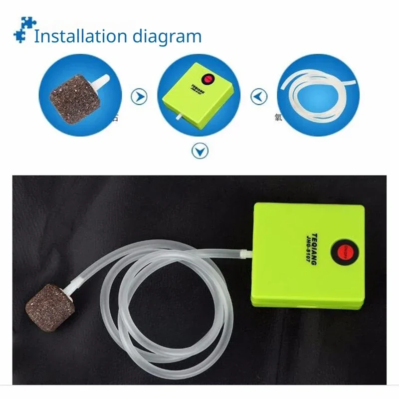 Ultra Silent Aquarium Air Pump Mini Single Outlet Dry Cell Battery Operated Fish Tank Air Compressor Outdoor aquarium air pump