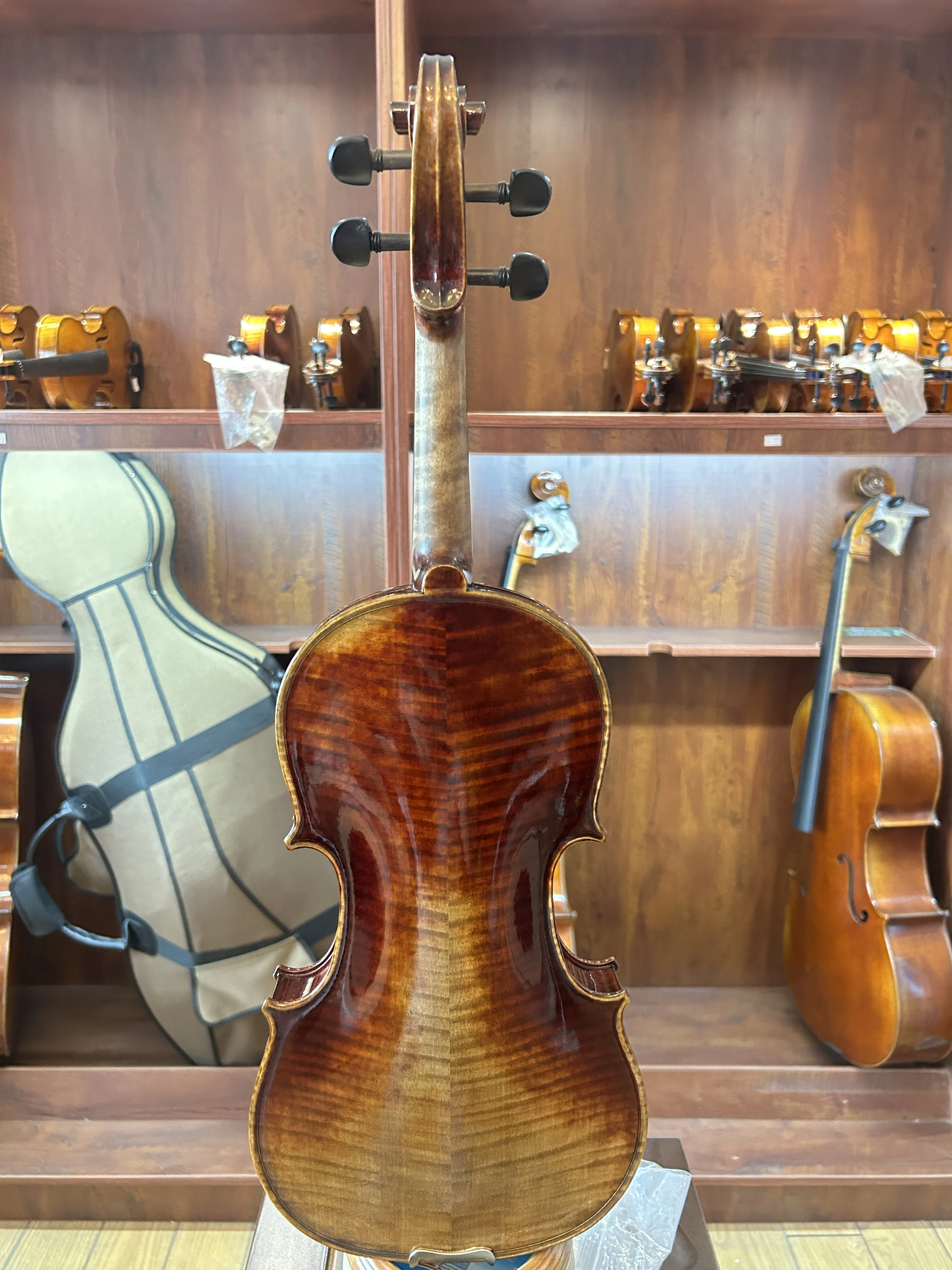 Handmade Violin Anka Instrument Stradivari Model Violin Flamed Violino Musical Instrument Violino Viol&iacute;n GFA-38