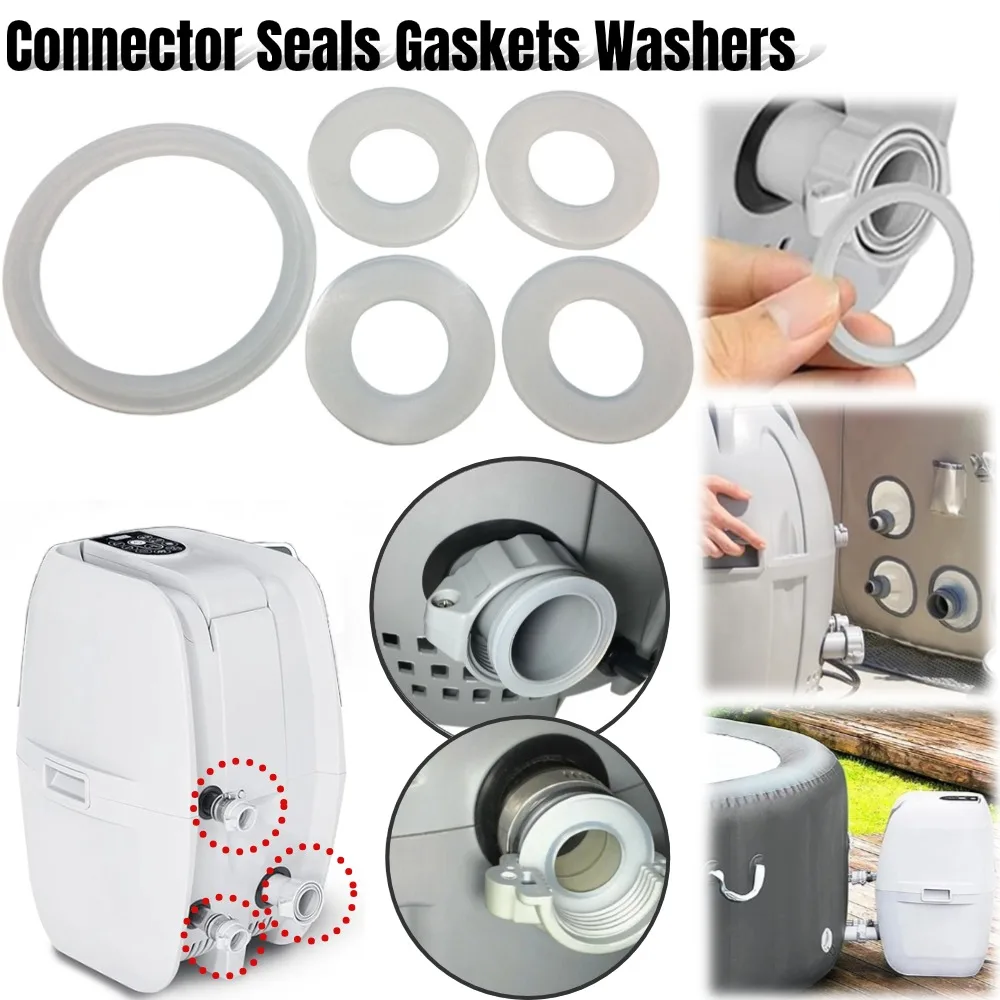 Connector Seal Gasket Set Air Pump Gasket Compatible with Saluspa Coleman Lay-z-spa Inflatable Hot Tub Hearter Spa Replacement hot tub gasket set
