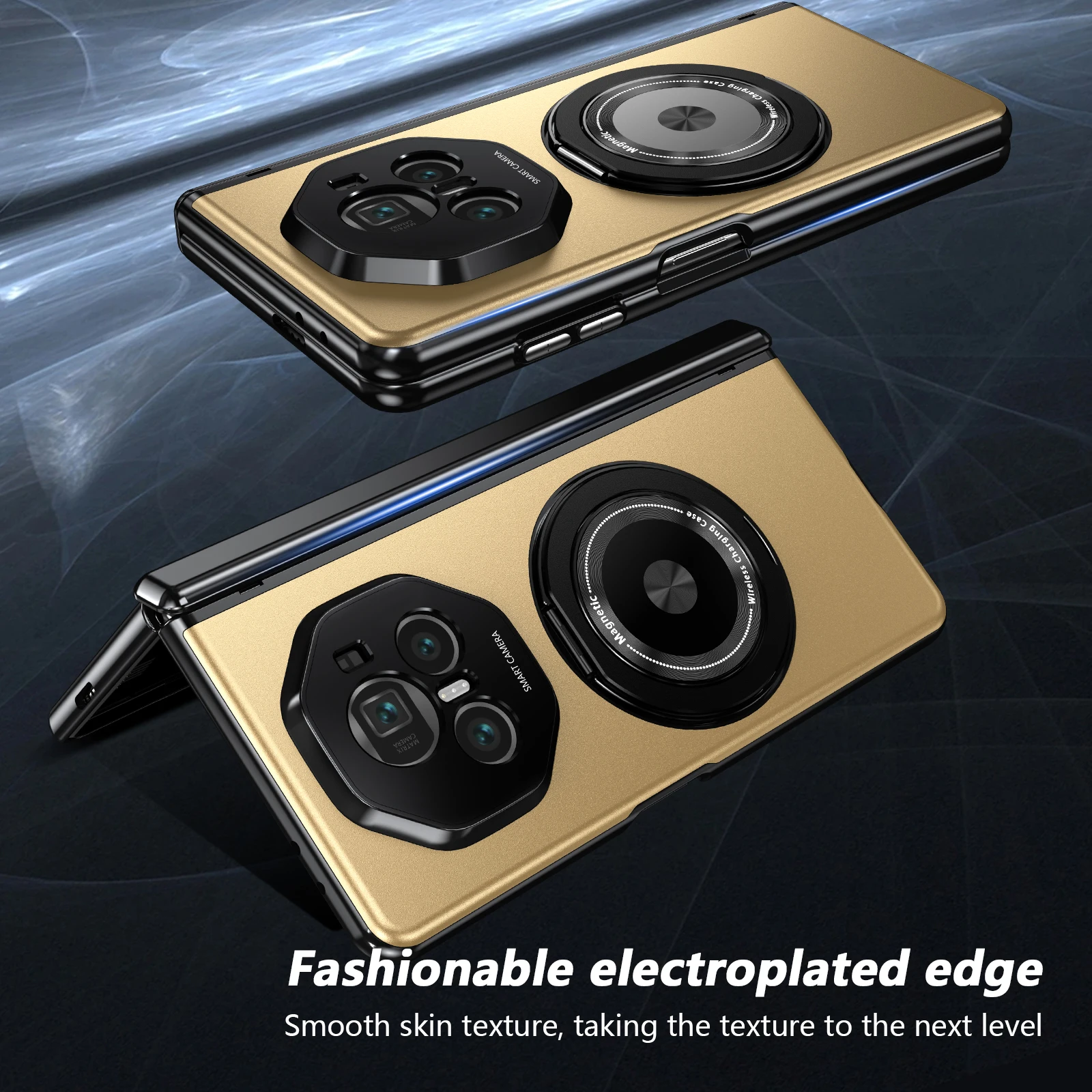 MagSafe Magnetic Hinge Folding Case with Screen Protector and Stand