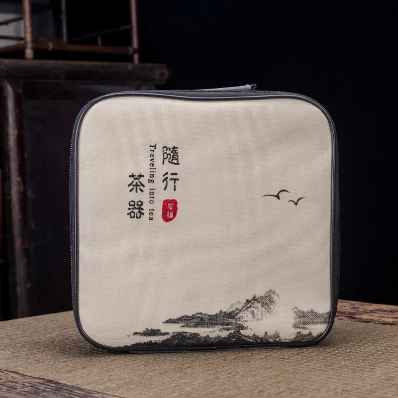 Chinese Kung Fu Tea Set Sand Ceramic Teapot Set Travel Kong Fu Tea Kit Gift Porcelain Purple Sand Pot Infuser Ceramic