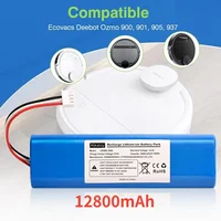 6800mAh Replacement Battery for Ecovacs Deebot Ozmo 900,901,905,920,930,937,N8,N8 Pro Li-ION 14.4V Robot Vacuum Cleaner Battery 1