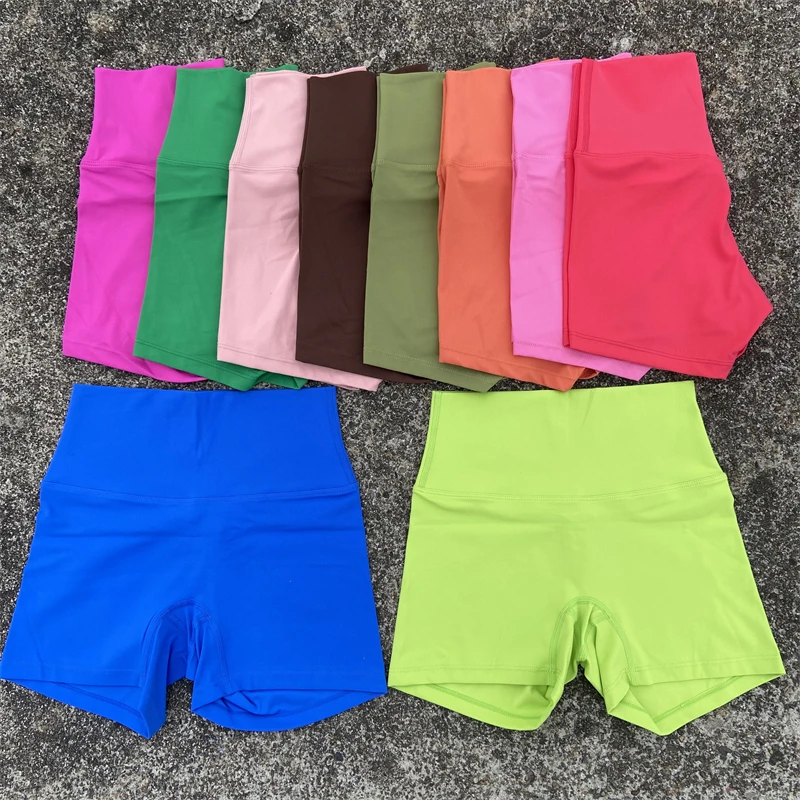 Women Sports Shorts yoga gym high waist workout plus size fitness short leggings running cycling tight sportswear