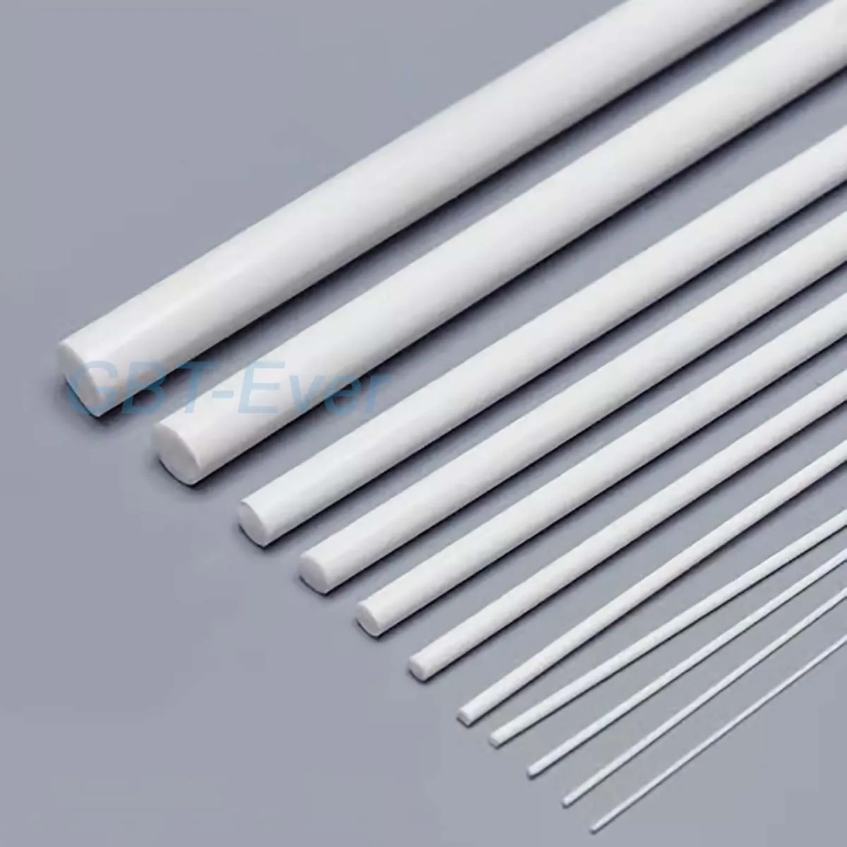 White ABS Plastic Rod - Solid Round Bar For DIY & Models (250mm Length, 0.5-10mm Dia)