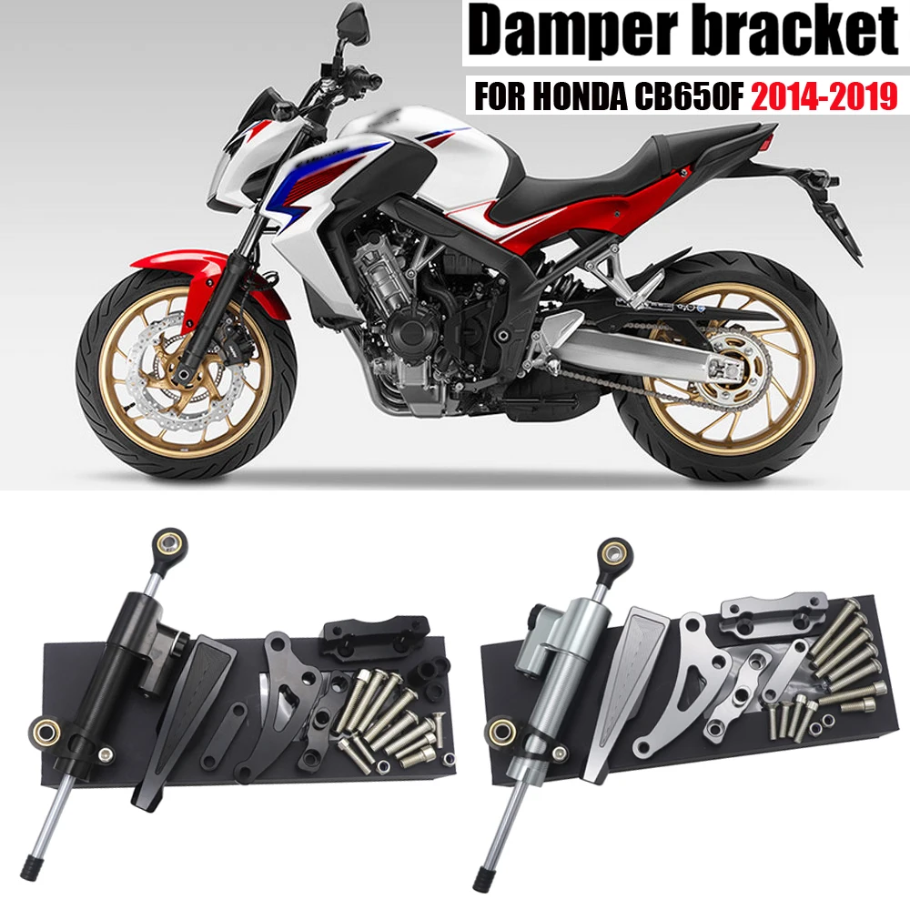 For Honda CB650F 2014-2019 Motorcycle grip directional damper CNC Steering stabilizer damper mounting bracket kit