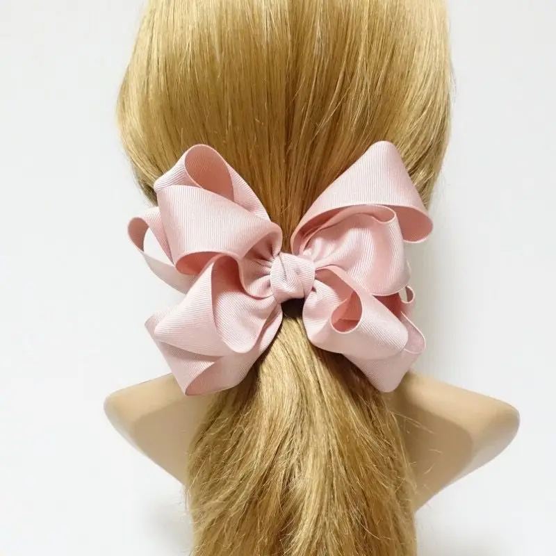 

Large 5.6" Ribbon Bow Barrettes for Women and Girls Big Bowknot Hair Clips Hair Bow Hairpins Kids Headwear Hair Accessories