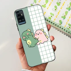 Cartoon Dinosaur Football TPU Soft Silicone Phone Case Cover for ZTE Blade A71 (751)