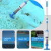 3-In-1 Cordless Rechargeable Pool Vacuum, Handheld Pool Cleaner for Spas, Small Pools to Clean Sand and Debris(US Plug) 6