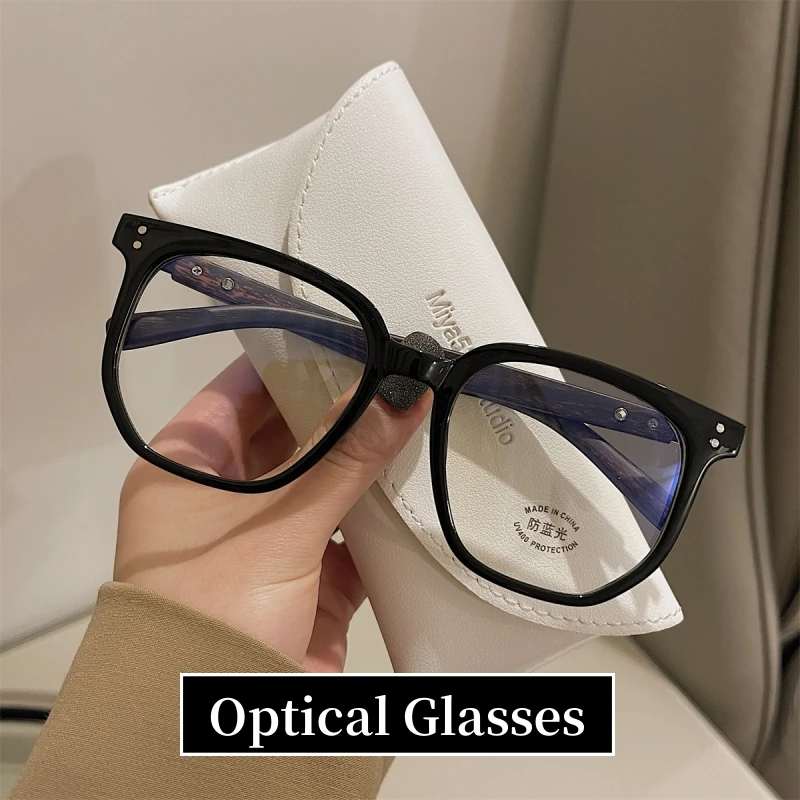 

New Fashion Finished Myopia Glasses Vintage Anti Blue Light Blocking Eyewear Men Women Luxury Minus Diopter Eyeglasses 0 To -4.0