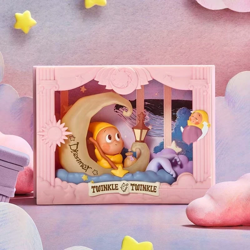 本物のPOP MART Twinkle Twinkle Light Upシリーズ シーンセット