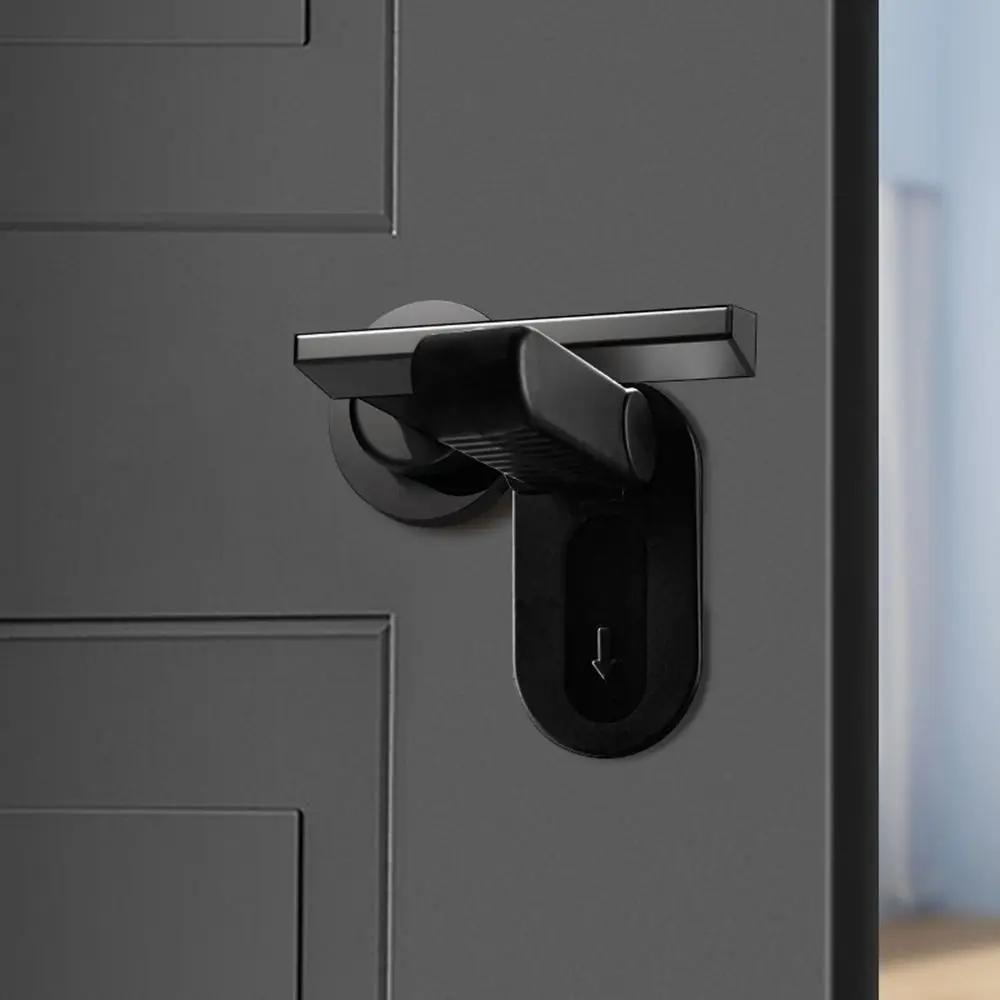 ABS Door Handle Lock Anti-pinch Transparent Child Safety Lock Self Adhesive Multifunctional Safety Protection Buckle Door Handle door child locks