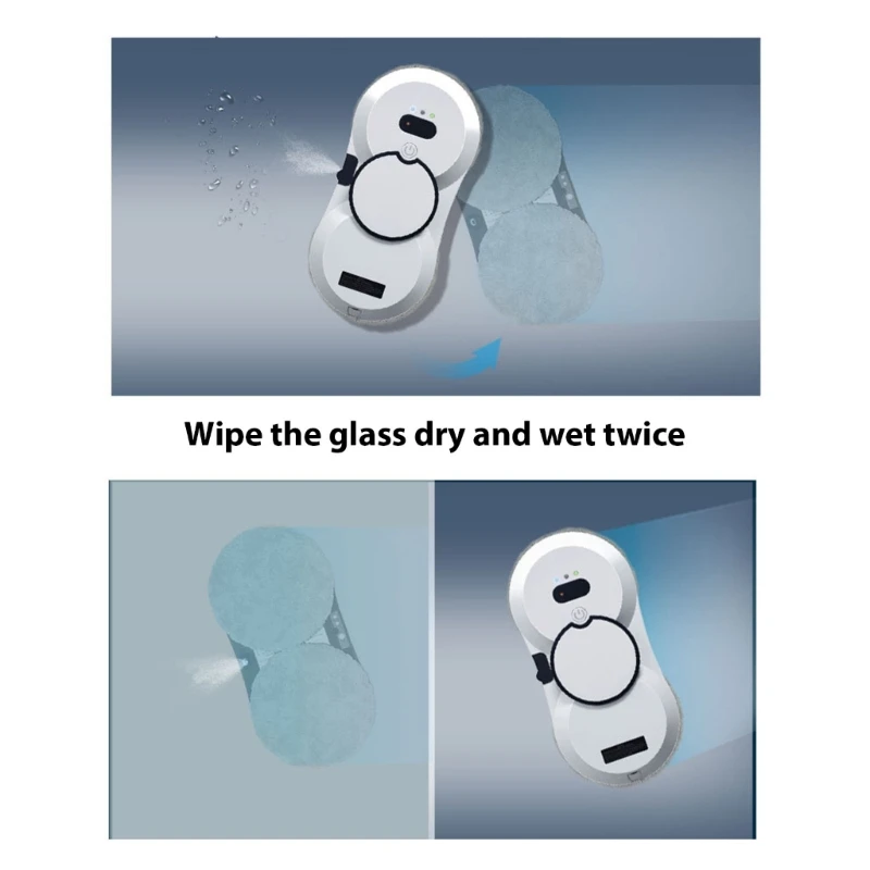 Window Cleaning Robot Window Cleaner Robot 5600Pa Suction Power for Window/Tiles/Glass Door Robot Window Cleaner 5